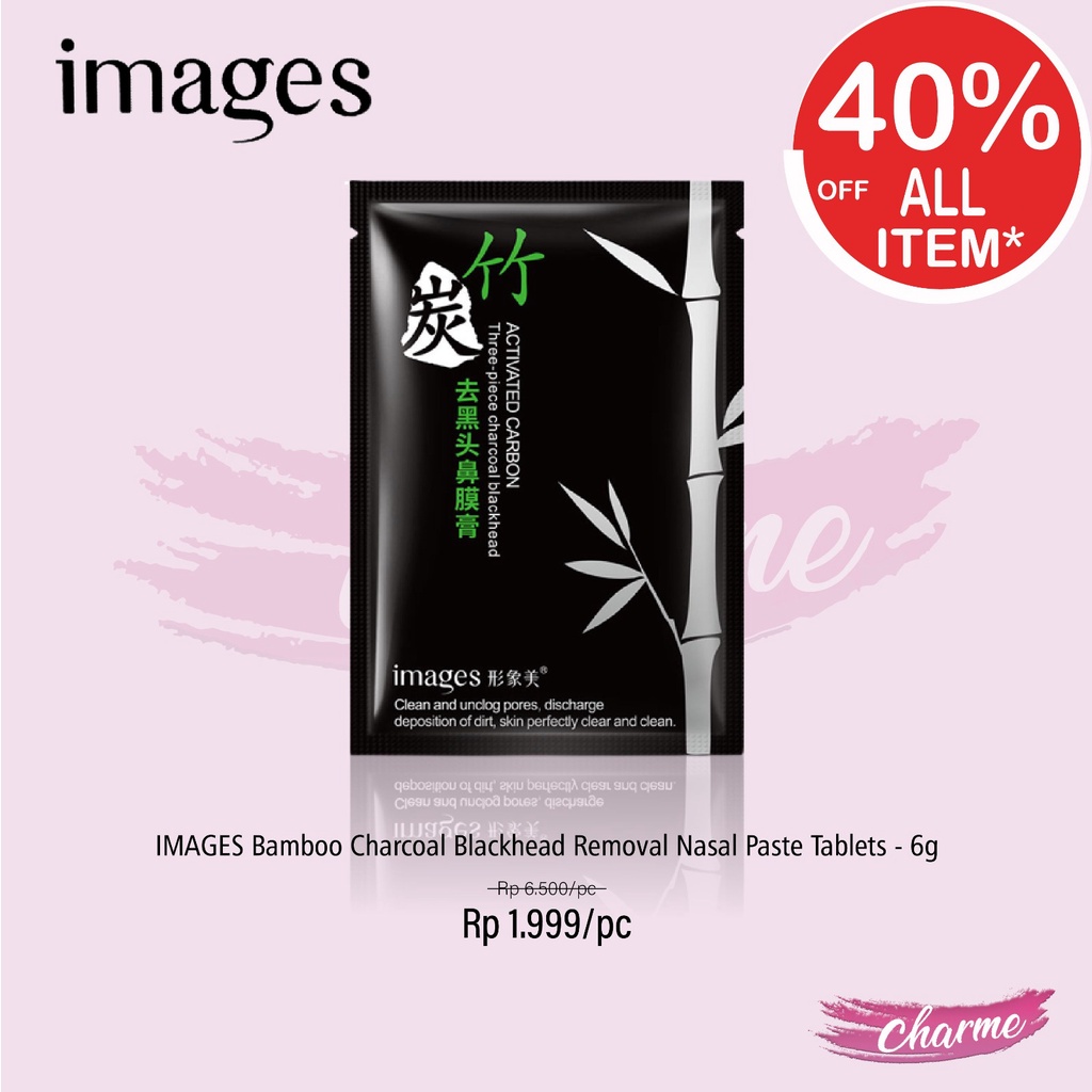 Jual READY ORI Images Bamboo Charcoal Blackhead Removal Nasal Paste