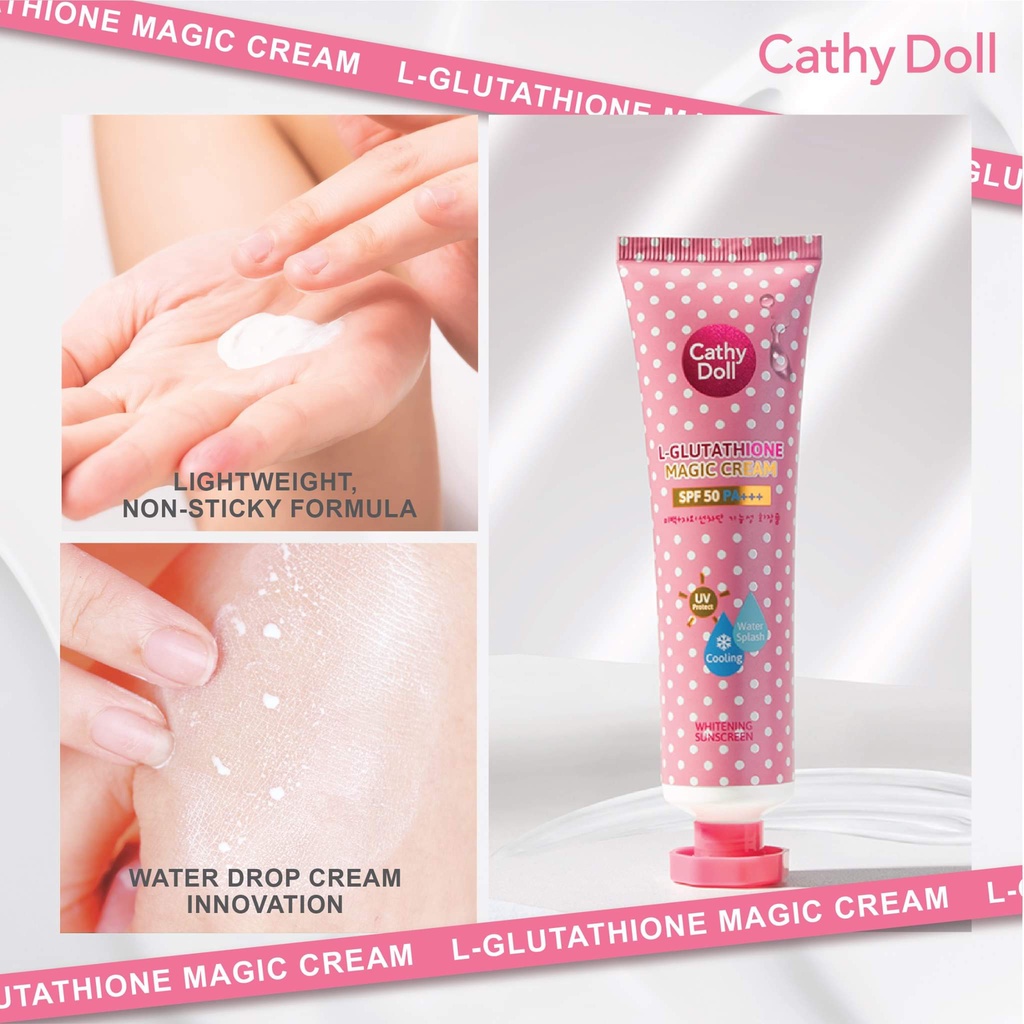 Jual L Glutathione Cathy Doll Magic Cream Sunscreen Body Face Spf