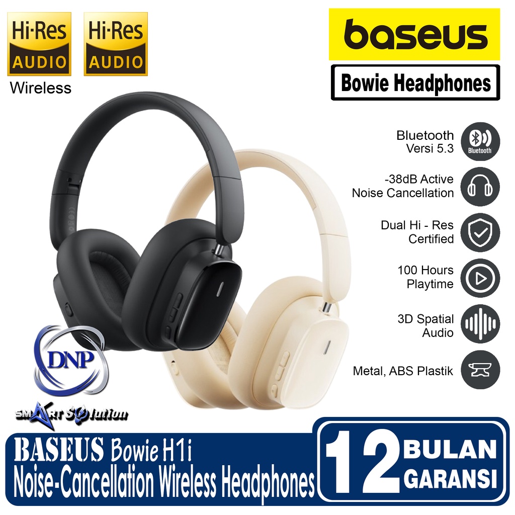 Jual Baseus Bowie H I Noise Cancellation Wireless Anc Headphone