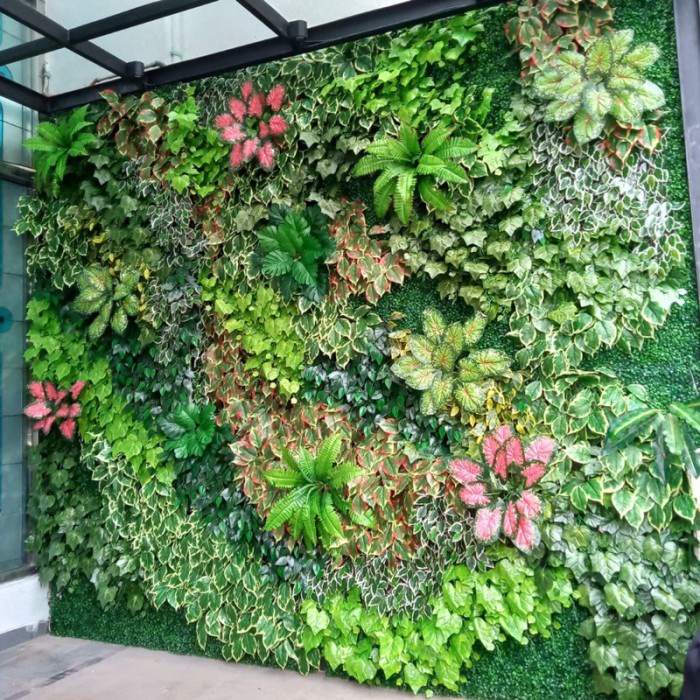 Jual TAMAN VERTIKAL SINTETIS VERTICAL GARDEN ARTIFICIAL HIASAN