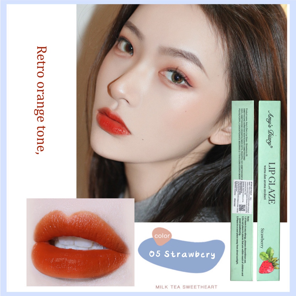 Jual Amy Sdiary Lipcream Lip Glaze Velvet Smooth Matte Waterproof