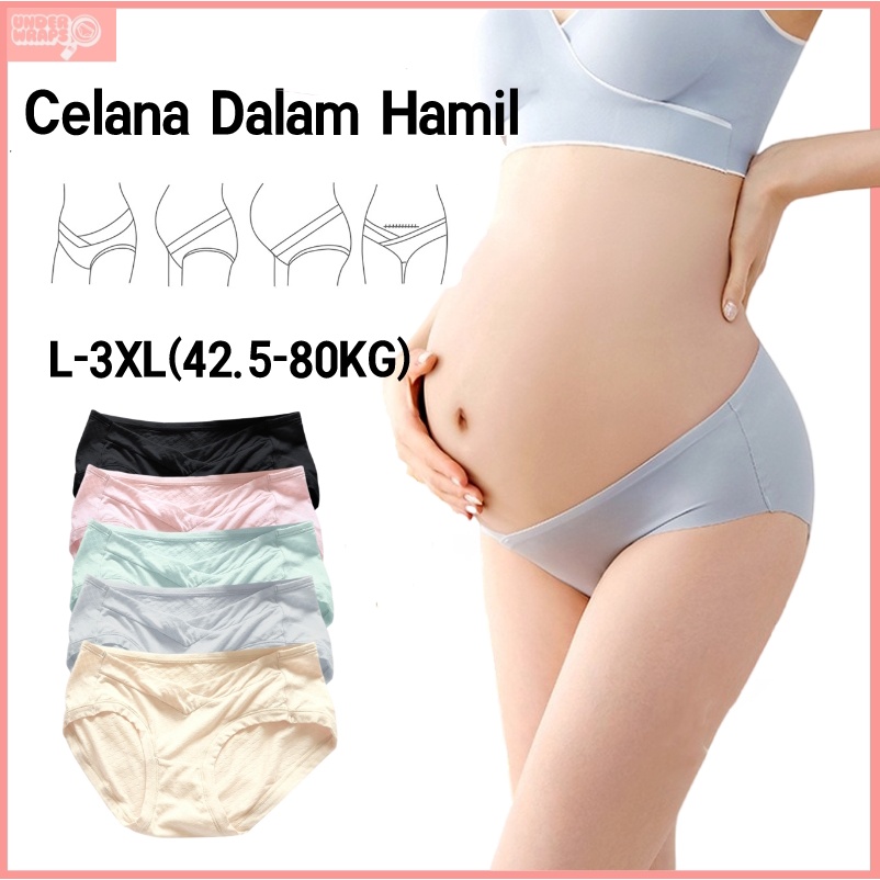 Jual Low Waist Jumbo Celana Dalam Hamil Modal Briefs Elastis