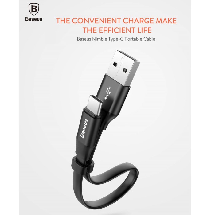 Jual Baseus Kabel Nimble Portable Cable A Usb To Type C Cm Shopee