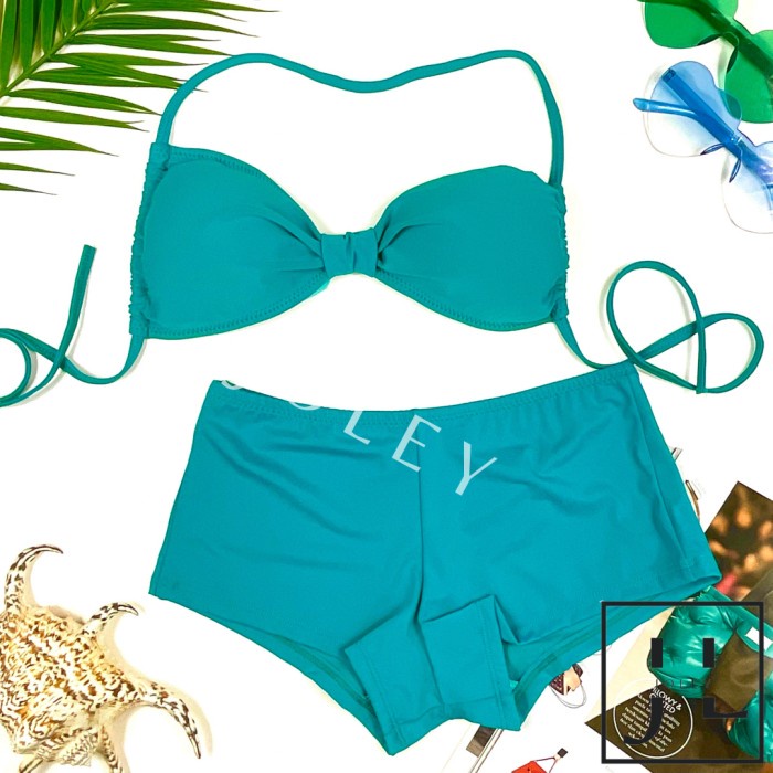 Jual NAIA GREEN TOSCA SOLID Bikini Set Bikini Pantai Baju Renang