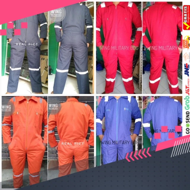 Jual S M L XL XXL XXL UKURAN ALL SIZE Wearpack Coverall Safety