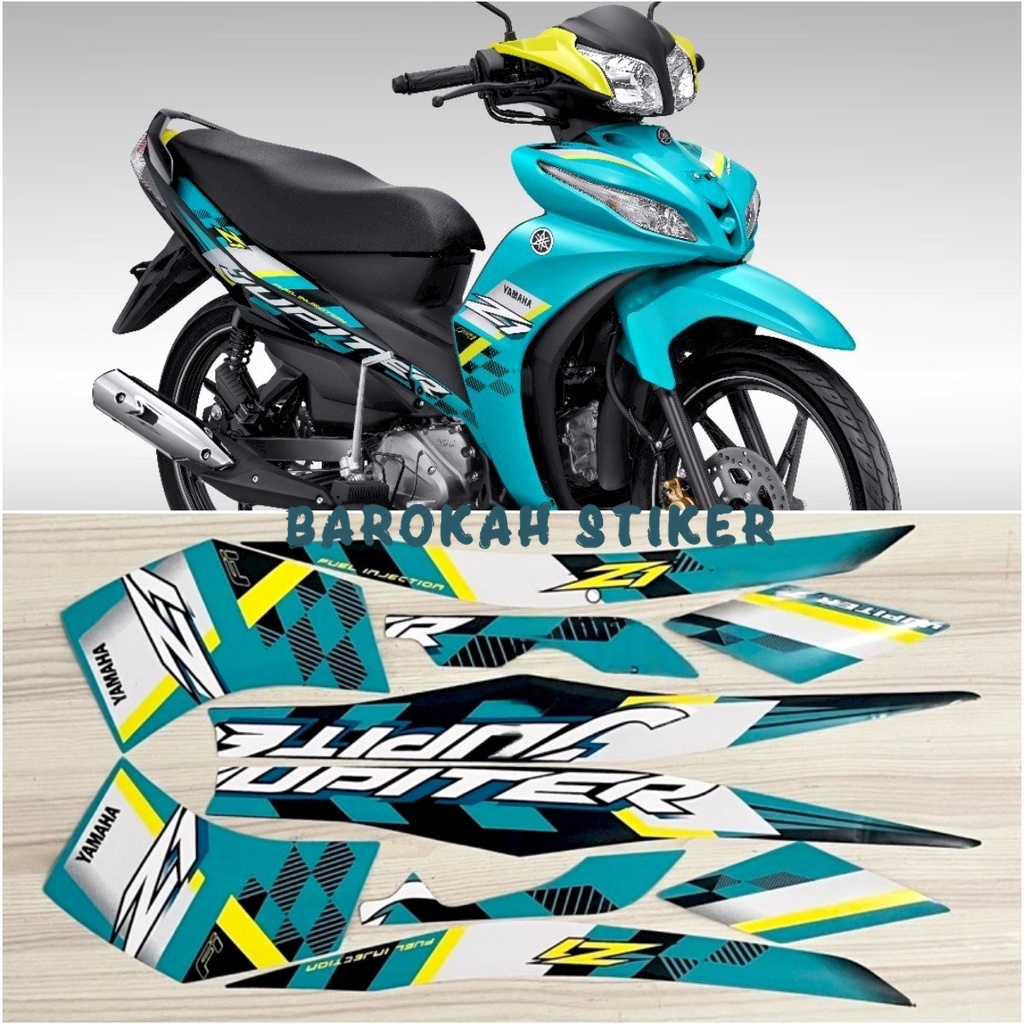 Jual Striping Stiker Polet Motor YAMAHA JUPITER Z1 2022 BIRU METALIC