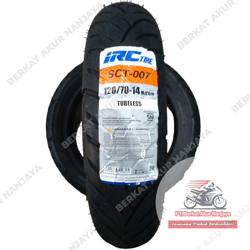 Jual Irc Sct Ban Belakang Pcx Tubeless Bonus Pentil