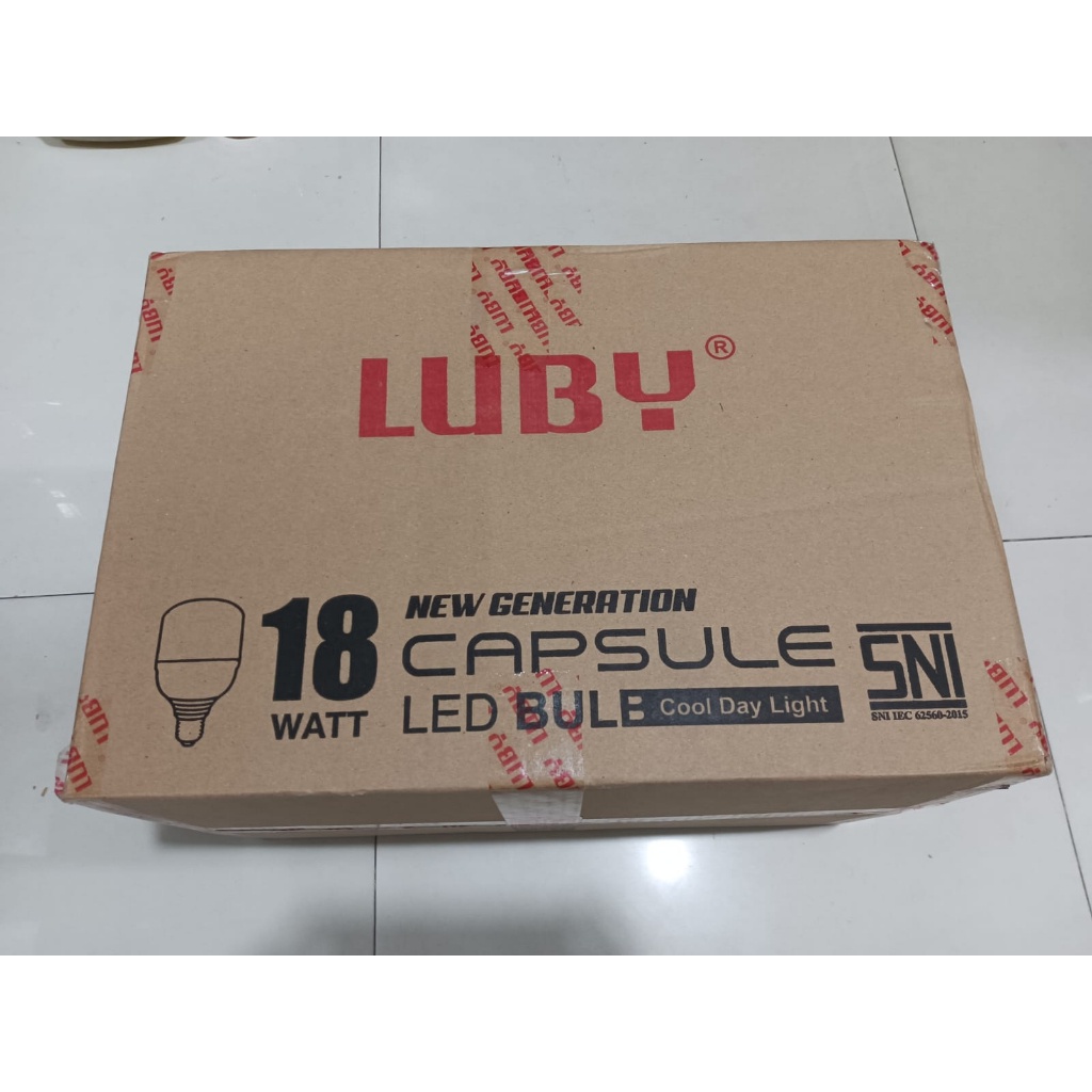 Jual Lampu Luby Capsule 18 Watt 18W 1 DUS 1 KARTON Isi 48 Pcs