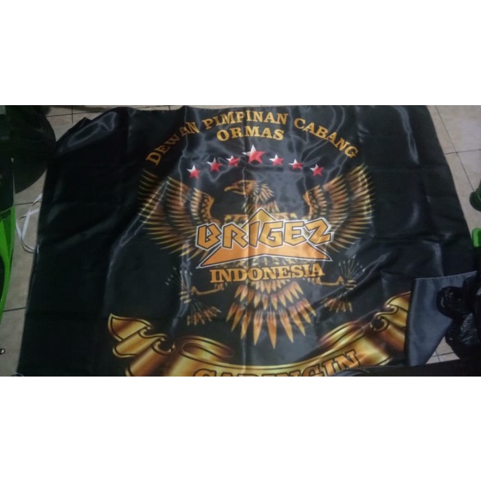 Jual Cetak Bendera Custom Kain Satin Fullcolour Fullprint Ukuran M X