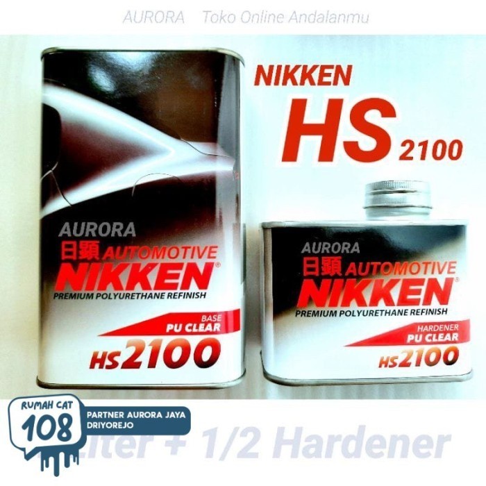 Jual CLEAR PU NIKKEN HS2100 1 5L Vernis Pernis Cat Motor Dan Mobil