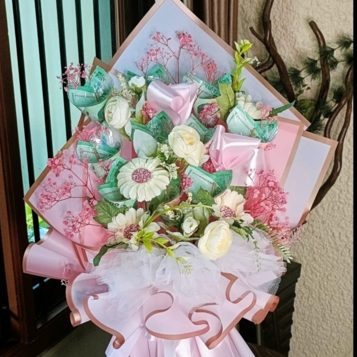 Jual Pembuatan Buket Uang Money Bouquet Kerangka Bunga Uang