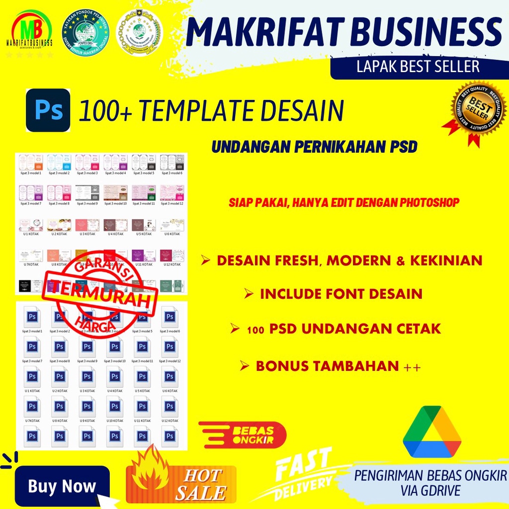 Jual Template Desain Undangan Pernikahan Kekinian Aesthetic Rustic