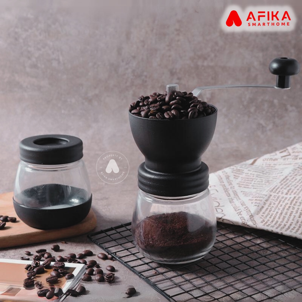 Jual Alat Penggiling Kopi Manual Coffee Grinder Adjustable Dengan Pisau