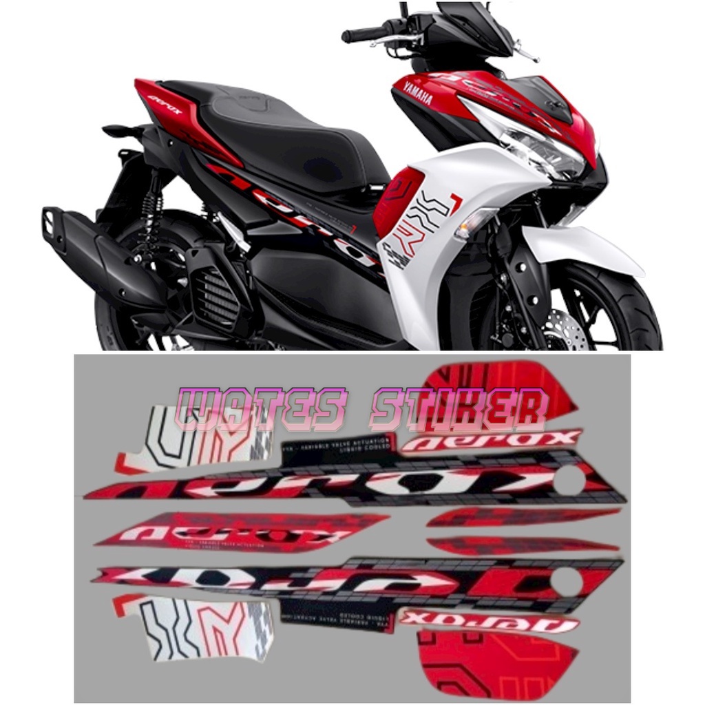 Jual Striping Decal Polet Sticker Yamaha Aerox Rc 155 2023 2024 Merah