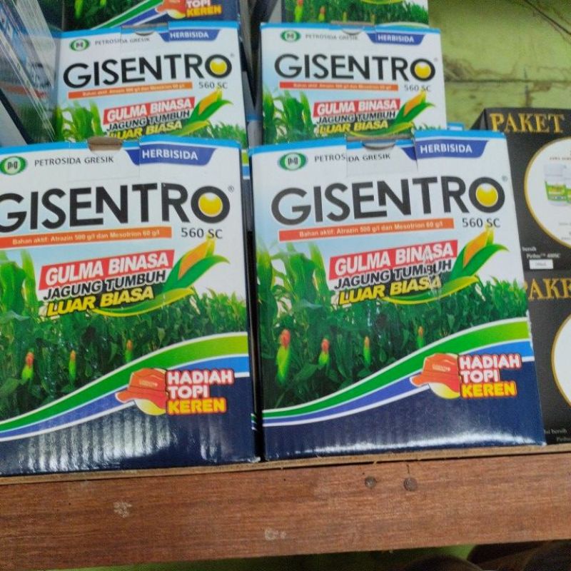 Jual Herbisida Selektif Jagung Gisentro 250 Ml Aman Di Jagung Shopee