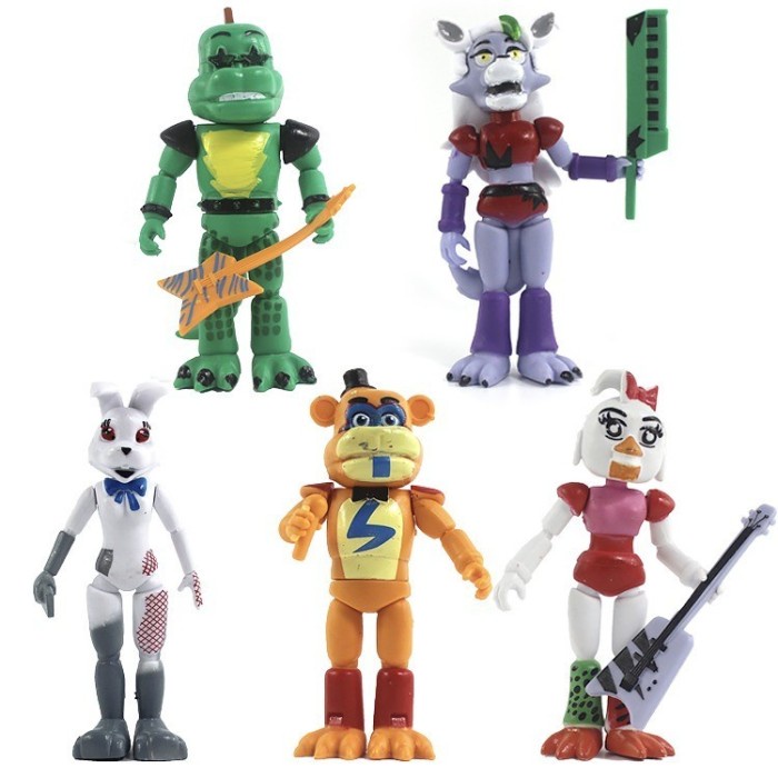 Jual Freddy Joint Fnaf Beruang Kelinci Foxy Action Figure Mainan Isi