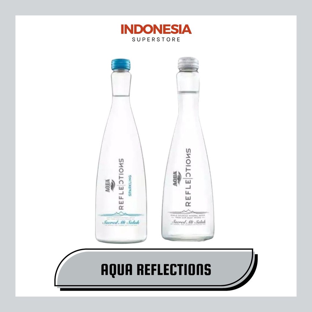 Jual Aqua Reflections Botol Beling Kaca 380 Ml Shopee Indonesia