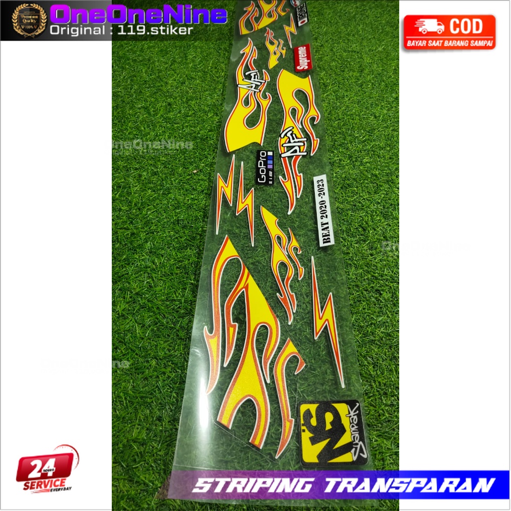 Jual STRIPING STICKER BEAT DELUXE IIS 2020 SAMPAI 2024 POLET LIS