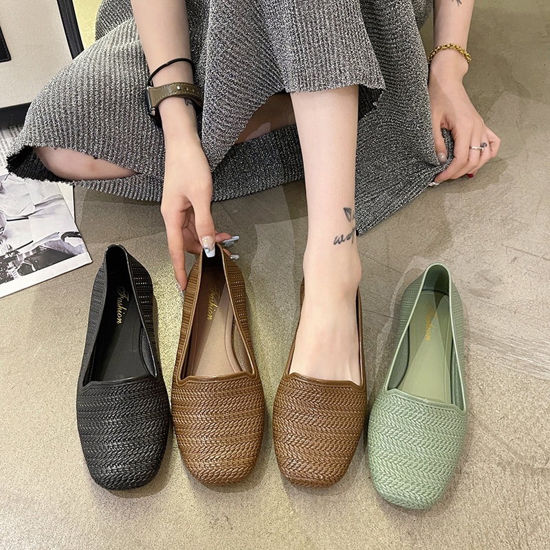 Jual Cuci Gudang Top Tg Sepatu Flatshoes Wanita Sepatu Flat Rajut