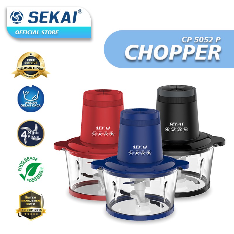 Jual SEKAI Blender Chopper Penggiling Daging Sayur Buah Food