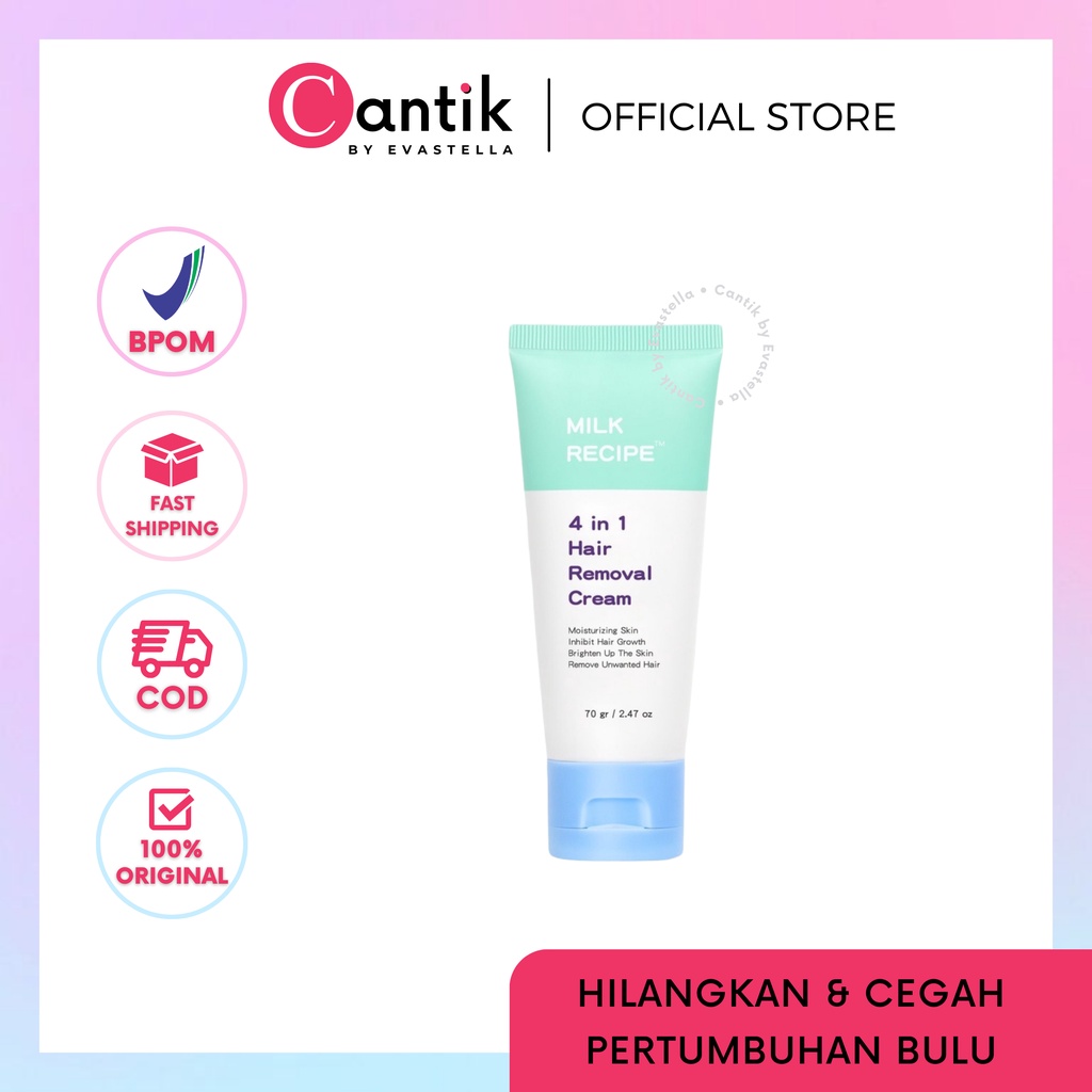 Jual Cantik Milk Recipe In Hair Removal Cream Krim Waxing