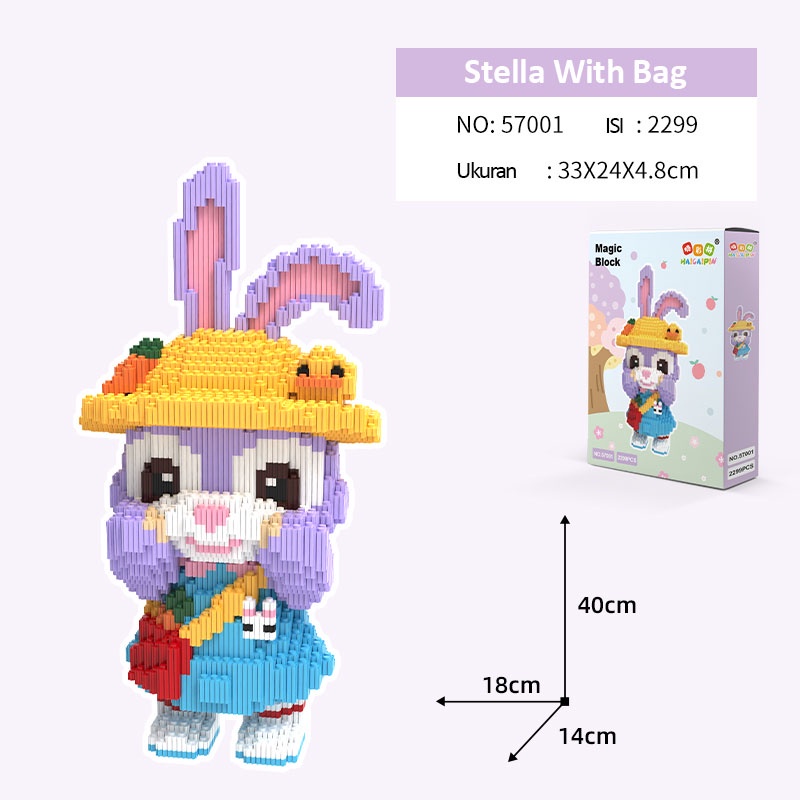 Jual Nano Blocks STELLA LOU XINGDALU 3D Model Mainan Blok Susun