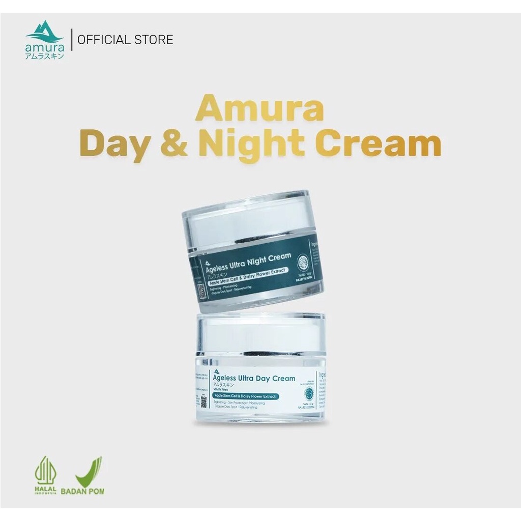 Jual Bundling Amura Skincare Cream Day Night Shopee Indonesia