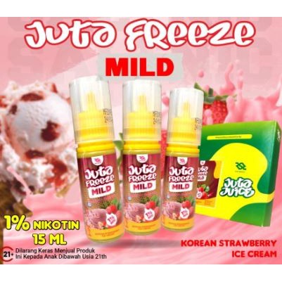 Jual Liquid Juta Freeze Mild Strawberry Ice Cream In Friendly Pack