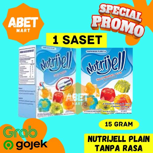 Jual Nutrijell Plain Gr Pc Saset Tawar Gr Puding Jelly Agar