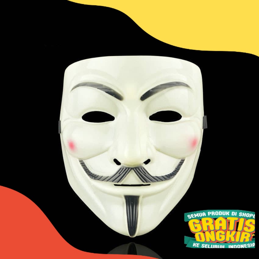 Jual Vendetta Mask Topeng Vendeta Topeng Halloween Anonymous Topeng