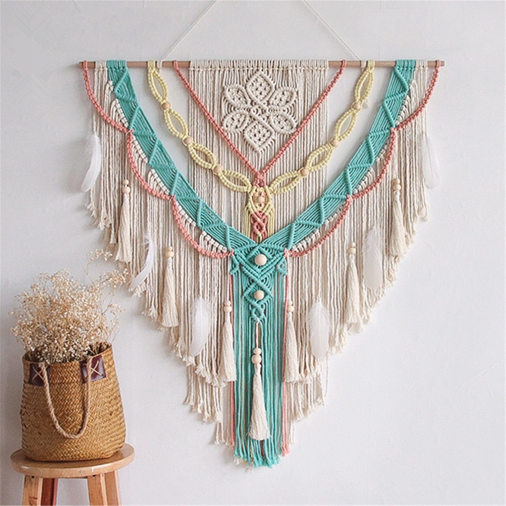 Jual PREMIUM MACRAME MACRAME WALL HANGING HIASAN GANTUNG DEKORASI