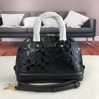 Jual TAS Coach Mini Sierra Signature Debossed Black ORIGINAL F55450