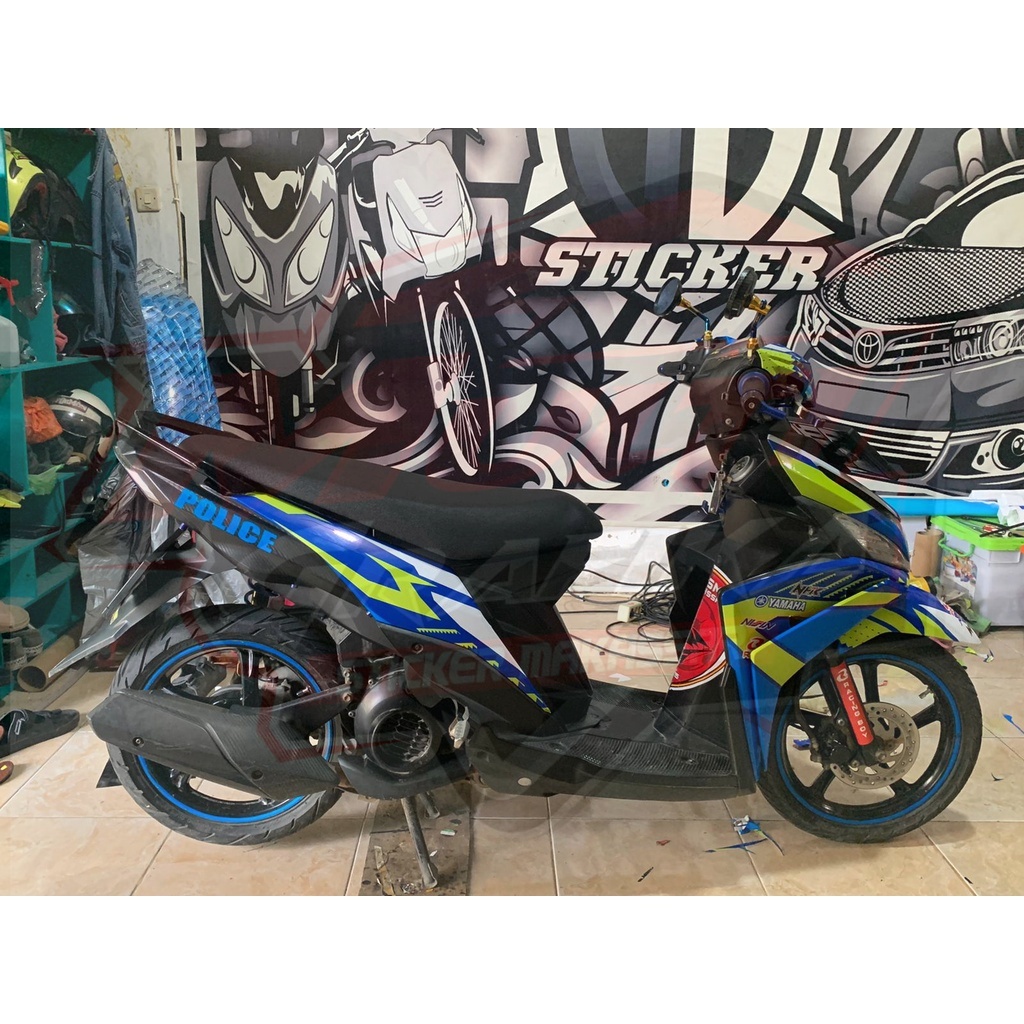 Jual Stiker Motor MIO M3 Decal Sticker Setriping Stripping Dekal