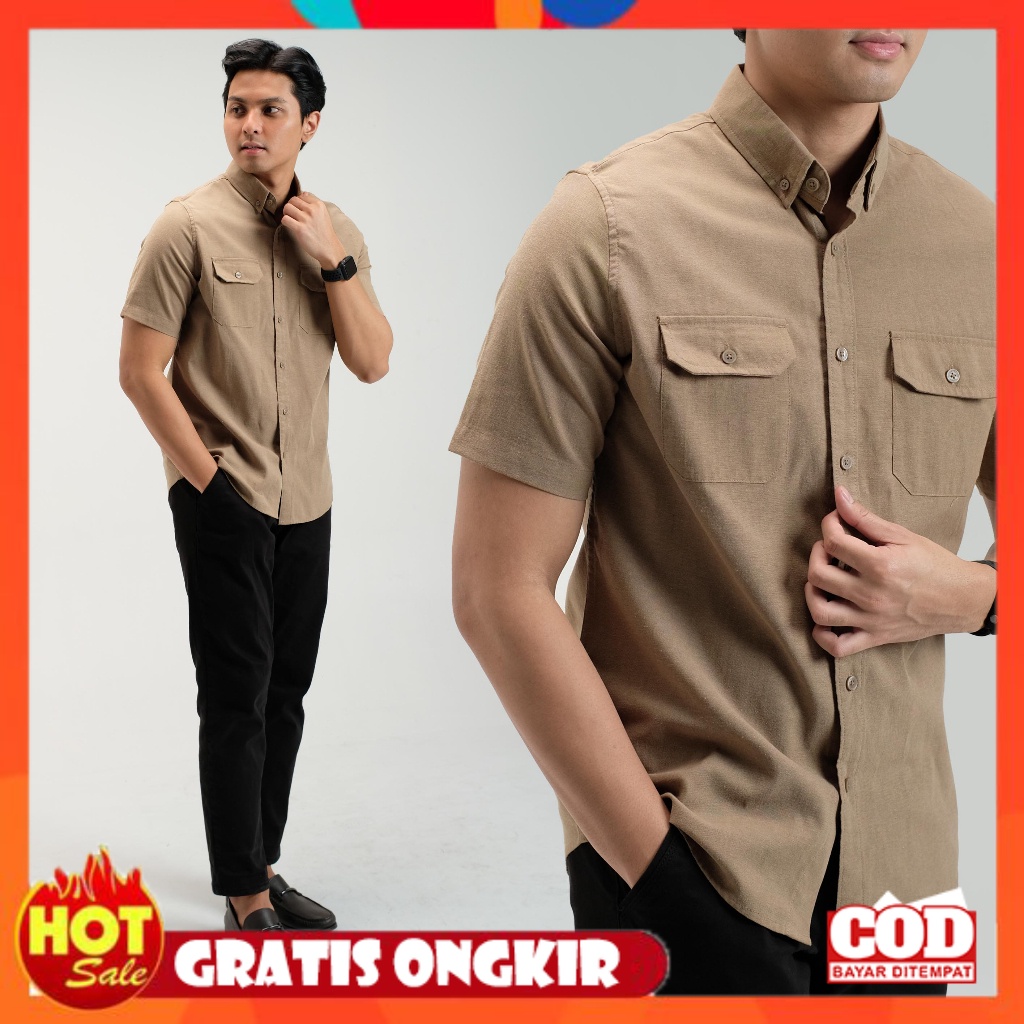 Jual Kain Lembut Halus Adem Tebal Cutoff Denzel Workshirt Kemeja