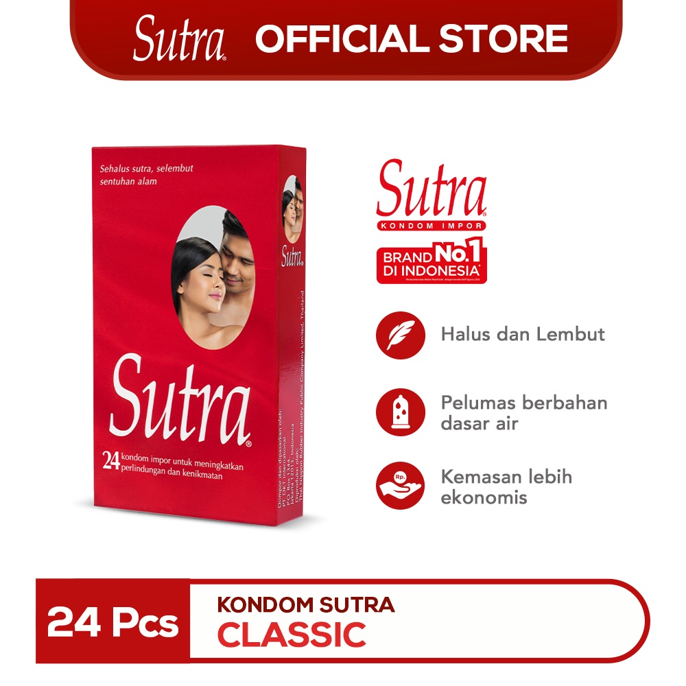 Jual 100 ORIGINAL Kondom Merah Sutra Classic Isi 24 Pcs Aman Anti