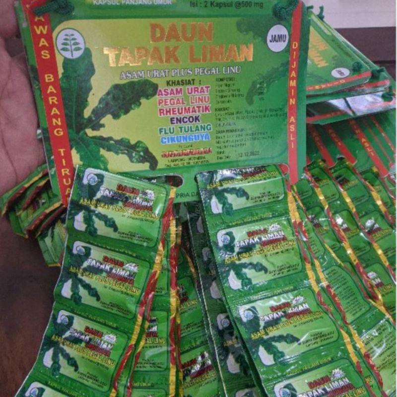 Jual Kapsul Daun Tapak Liman Renceng Shopee Indonesia