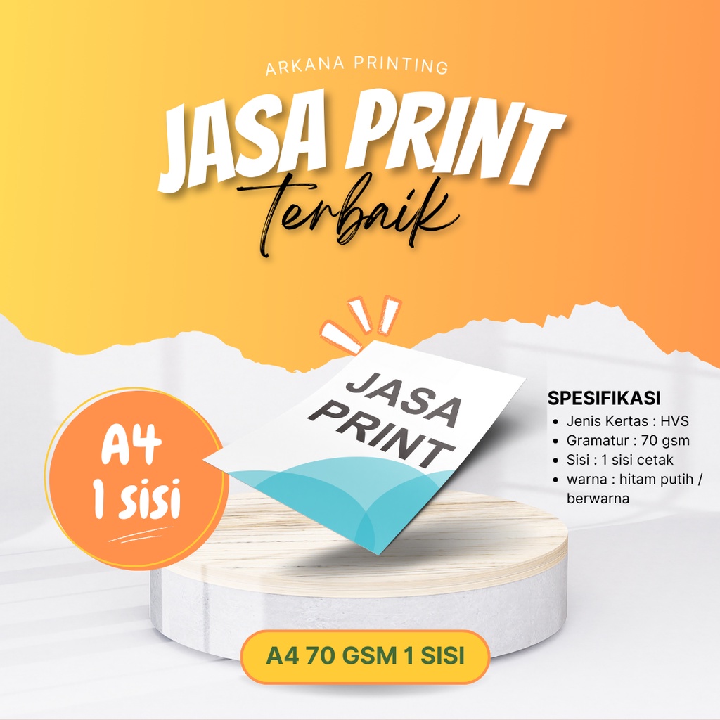 Jual Print Berwarna HVS A4 70 Gsm 1 Sisi Shopee Indonesia