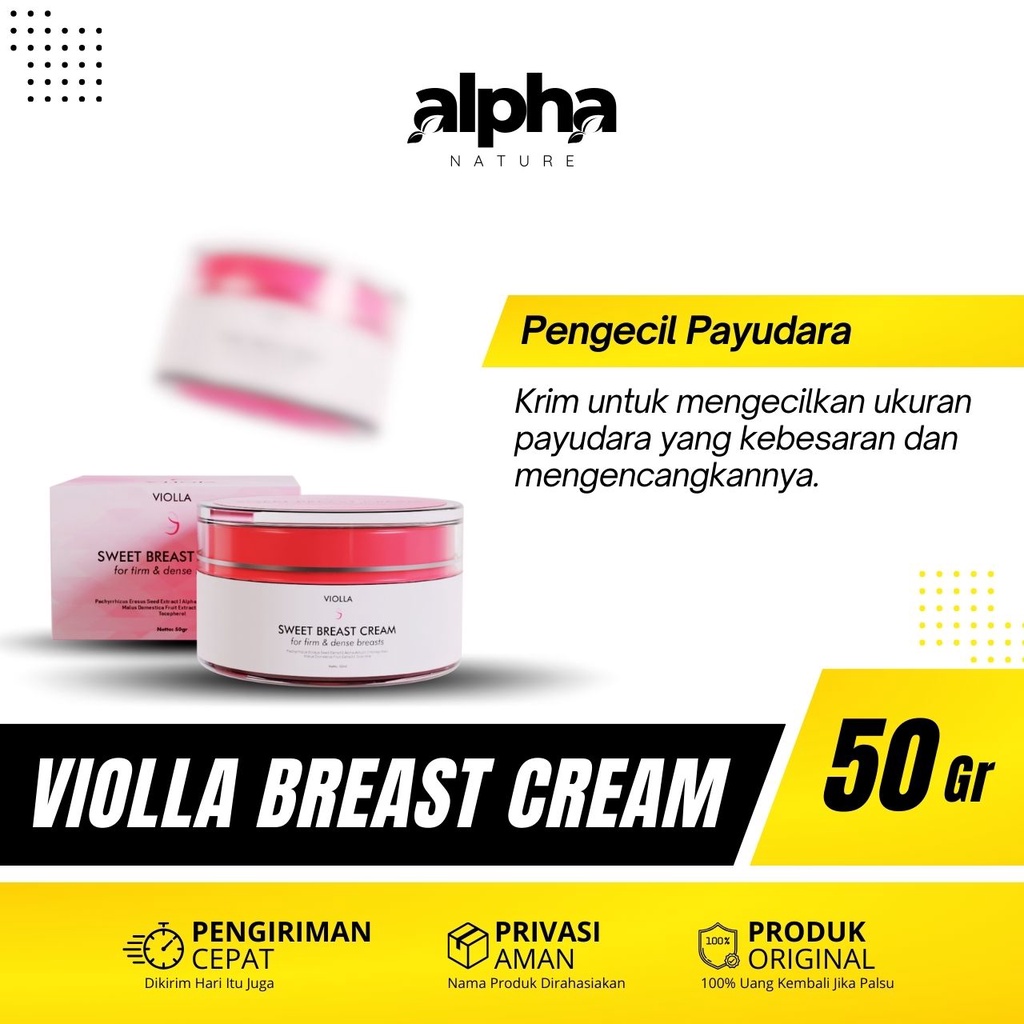 Jual Cream Pengecil Payudara Wanita Permanen Aman Violla Sweet Breast