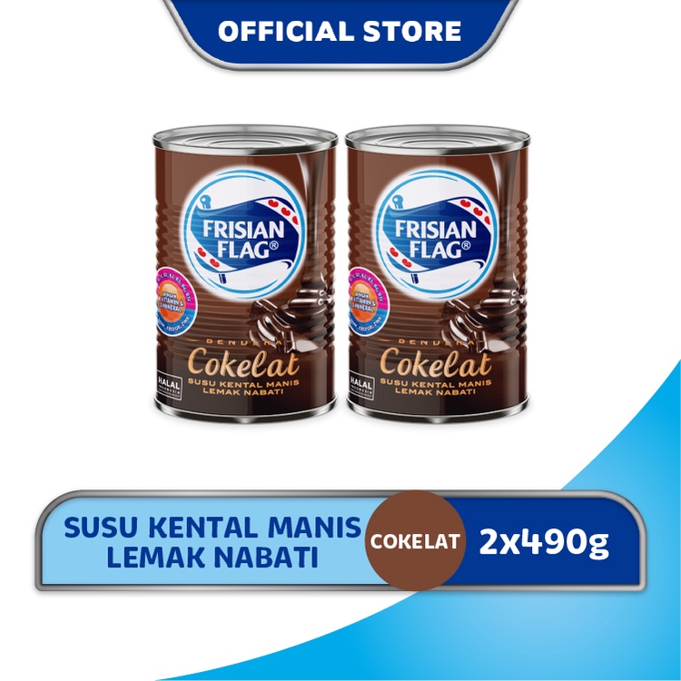 Jual Frisian Flag Kental Manis Cokelat Kaleng 490gr X2 Shopee Indonesia