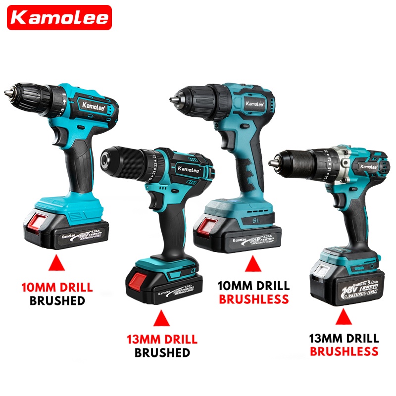 Jual Kamolee DDF485 Bor Listrik Torsi Maksimum 450N M Brushless Isi