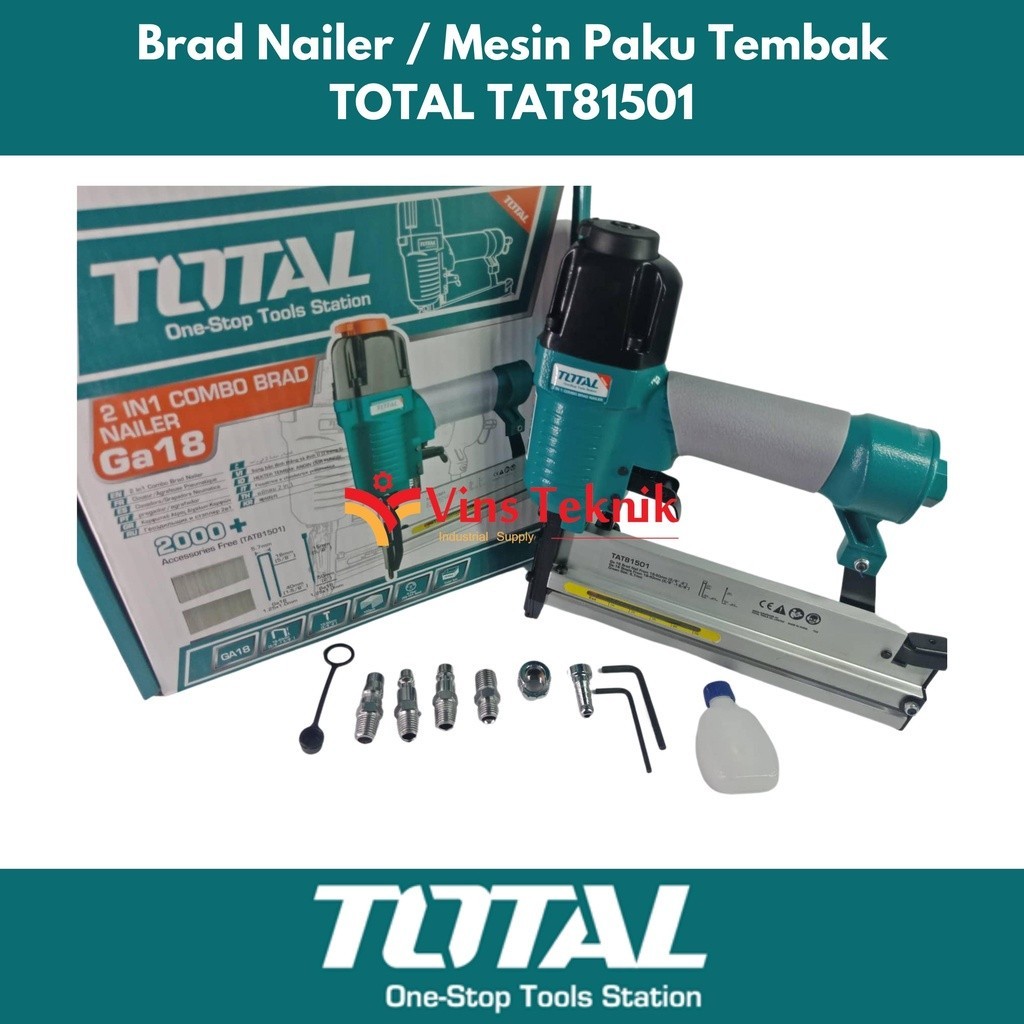 Jual Total Tat Mesin Paku Tembak In Air Brad Nailer Mm