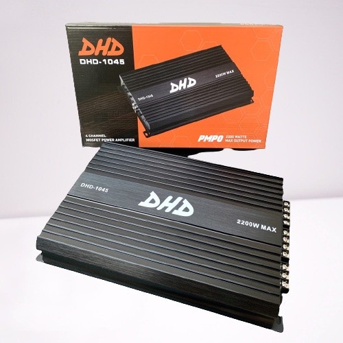 Jual DHD Car Power Amplifier 4 Channel Audio Mobil 12V DHD 1045 Black