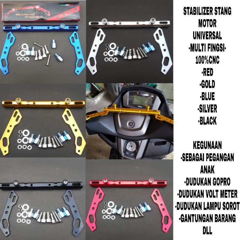 Jual STABILIZER PALANG STANG FATBAR JUMBO PLUS BREKET LAMPU TEMBAK PNP