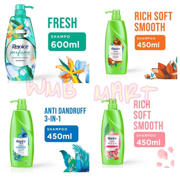 Jual Rejoice Shampoo Soft Ml Ml Rich Jeju Rose Anti