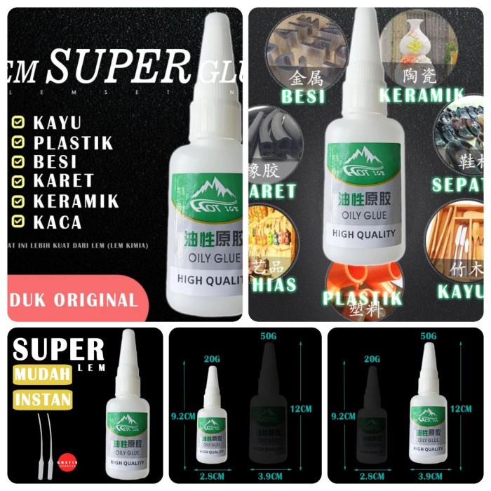 Jual Lem Super Glue Serbaguna Cairan Perekat Kuat Shopee Indonesia