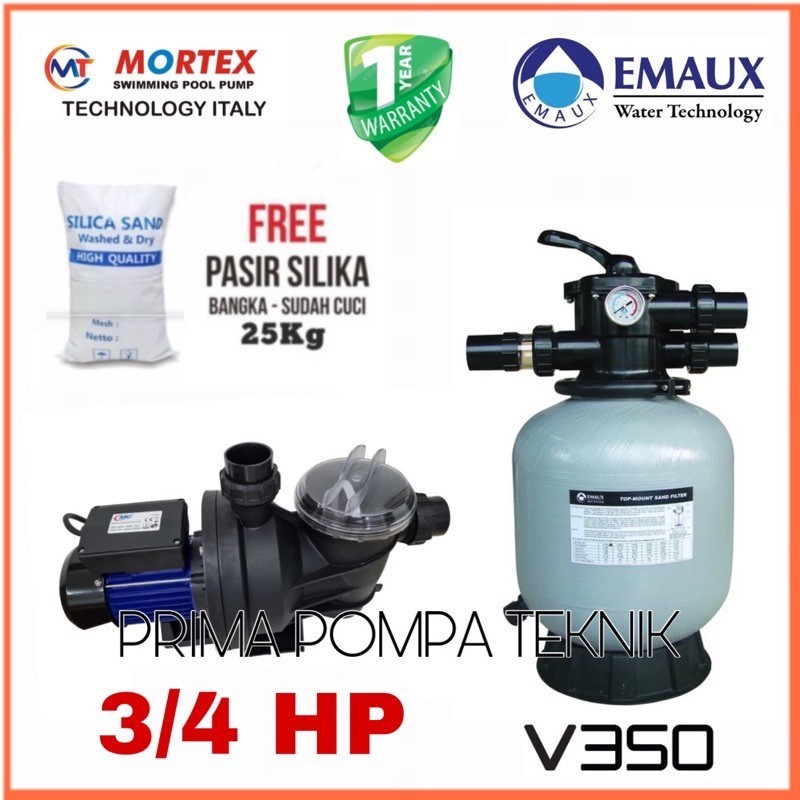 Jual Paket Pompa Kolam Renang Hp Plus Sand Filter Emuax V Plus