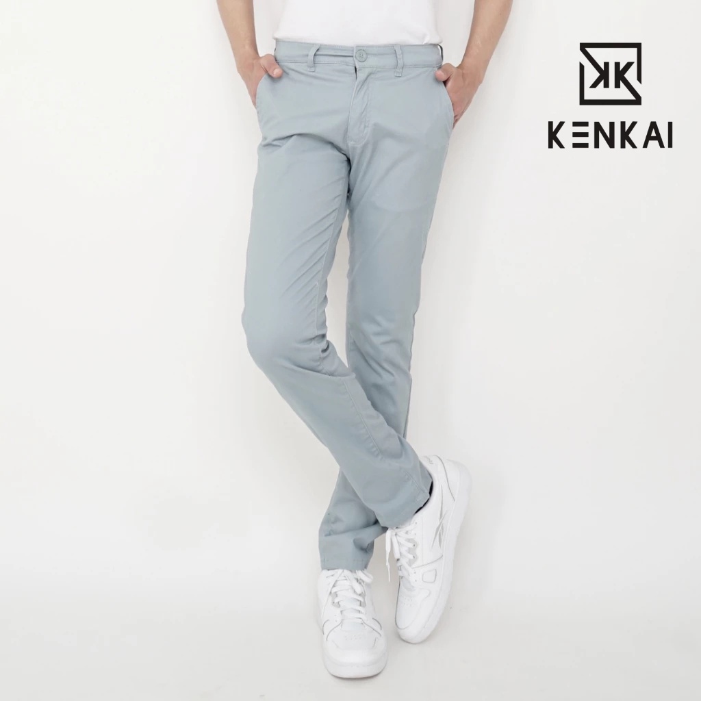 Jual KENKAI Celana Chinos Panjang Pria Dewasa Katun Soft Slim Fit