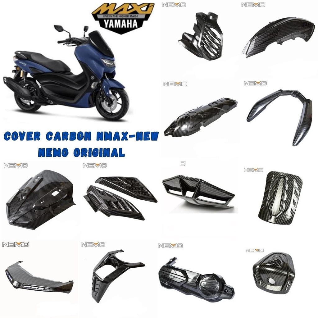 Jual Carbon Nemo Cover Tutup Karbon New Nmax