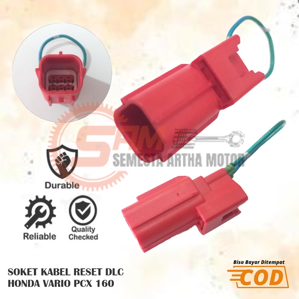 Jual Soket Kabel Reset DLC SCS Honda PCX Vario 160 Connector Injeksi