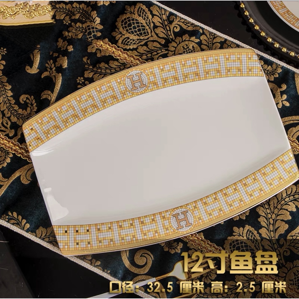 Jual Royal H Luxe Dining Set Peralatan Makan Keramik Tableware Klasik